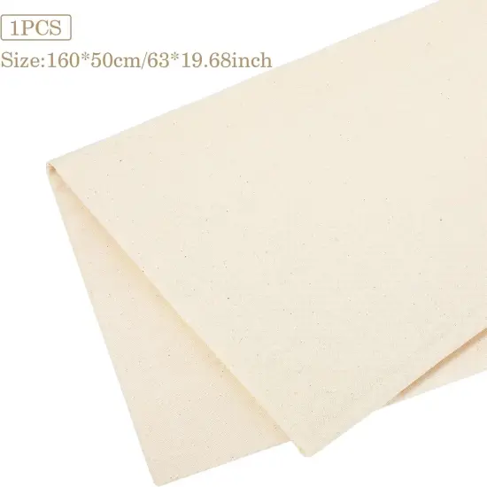 White Cotton Muslin Fabric - 63x19 Inch (1.75Yard) {2}