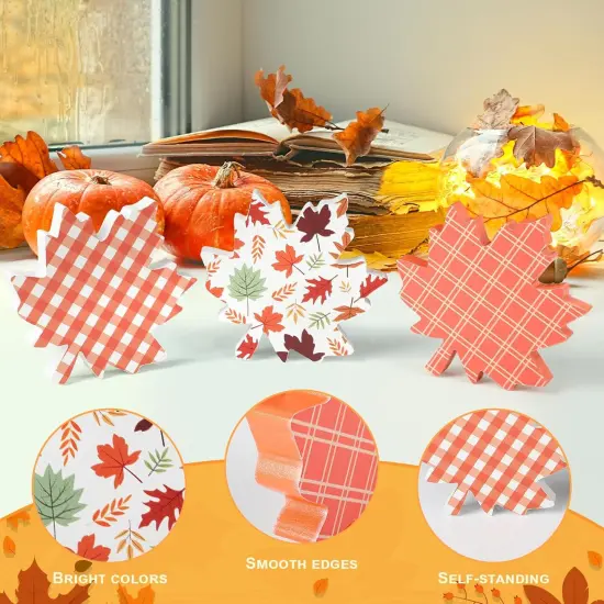 Fall Leaves Decorations Thanksgiving Table Decor {2}