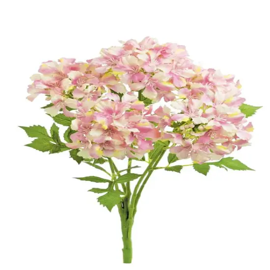 19" Pink & Lavender Artificial Hydrangea Bush &ndash; Faux Floral for Weddings & Home D&eacute;cor (5640-PLAV) {2}