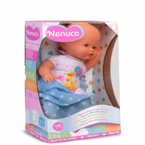 Nenuco Soft Baby Doll with Rattle Bottle {2}