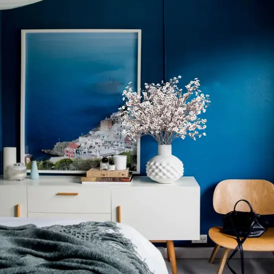 Babys Breath Artificial Flowers 6 Bundles White Fake Silk Flowers Faux Gypsophila Bouquets Real Touch Fake Flowers Bulk for Home Decor DIY Wedding Party Table Centerpieces Decor {5}