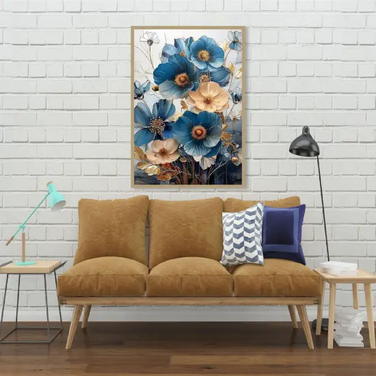 Flower Diamond Painting Kits for Adults, 5D Flwoers Diamond Art Kits for Beginners, DIY Full Drill Plant Diamond Gem Art Kits for Home Wall Decor 12x16 Inch {2}