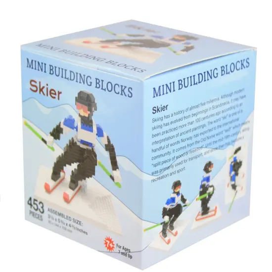 Mini Building Blocks - Downhill Skier {2}