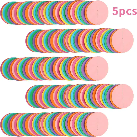 5pcs Colorful Paper Garland Party Decorations Circle Dots Hanging Rainbow Decorations for Birthday Wedding Baby Shower Classroom Candyland Streamers Party Supplies (66ft) {3}
