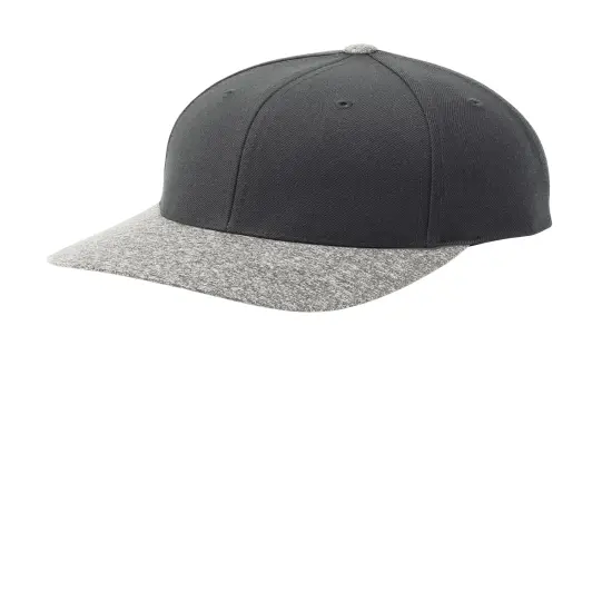 Sport-Tek&reg; Curve Bill Snapback Cap Graphite/Gy He {1}