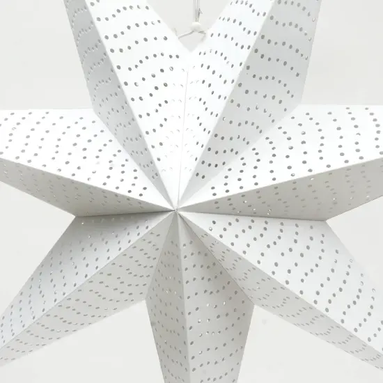 Handmade Paper Star 46 Cm (Dia) - White {5}