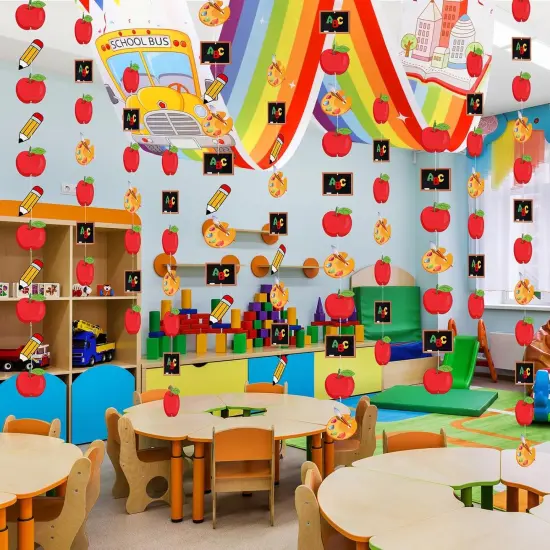 8.8ft Welcome Back to School Rainbow Ceiling Banner {5}