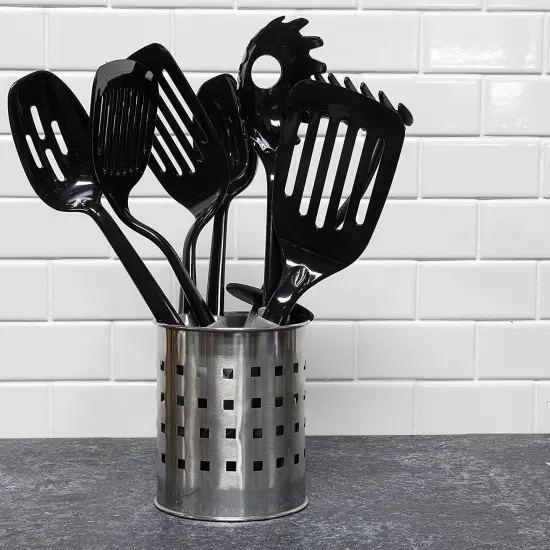 Chef Craft 11" Select Nylon Short Slotted Turner Spatula {3}