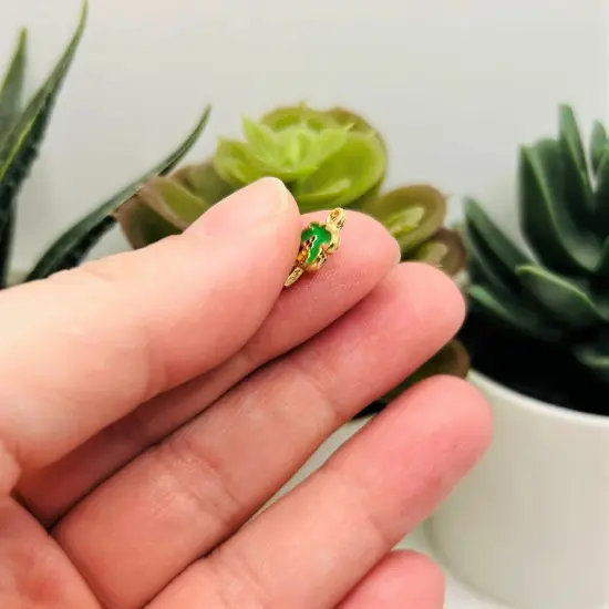 Tiny Palm Tree Charms, 8x13mm {2}