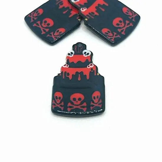 Punk Bloody Birthday Cake Charms, 36x21mm {1}
