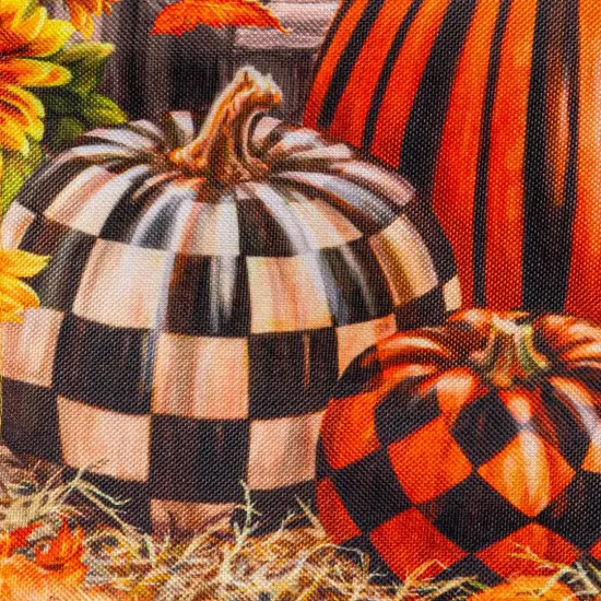 Fall Harvest Pumpkins Autumn Garden Flag 2 Sided {3}