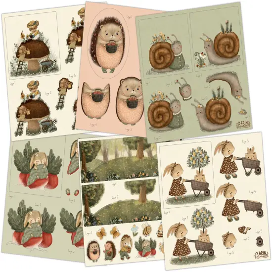 Craft Consortium 3D Decoupage 8"X8" Pad 18/Pkg-Amongst The Hedgerow {5}