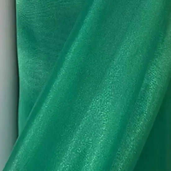 1 Yard Kelly Green Crystal Organza Fabric Sheer Shiny Lightweight Polyester 58/59 inches wide {1}