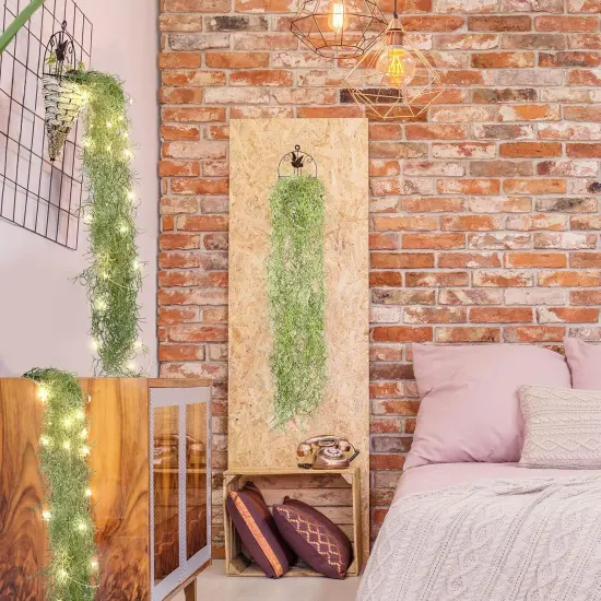 3.6 ft - 3 Packs LED Artificial Hanging Plants, Fake Hanging Plant Garland (Vines Moss) {5}