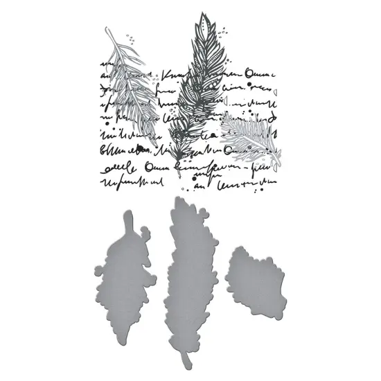 Spellbinders BetterPress Plates & Die Set By Dina Wakley-Feather Dream {3}