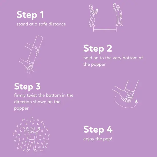 6 Pack Confetti Cannon Confetti Poppers | Biodegradable Rainbow Pack | TUR Party Supplies | Launches Up to 25ft | Giant (12 in) | Party Poppers for PRIDE Month, Graduation, Birthdays, Weddings {5}