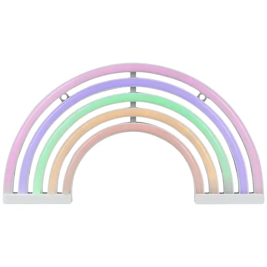 Northlight LEDRainbow Neon Lighted Wall Art - 12"- Mutlticolor Multi {3}