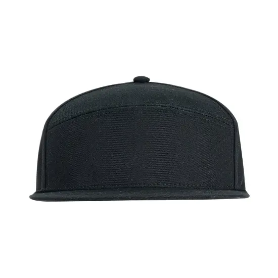 Big Accessories&reg; Hybrid Flat Bill Cap BLACK {1}