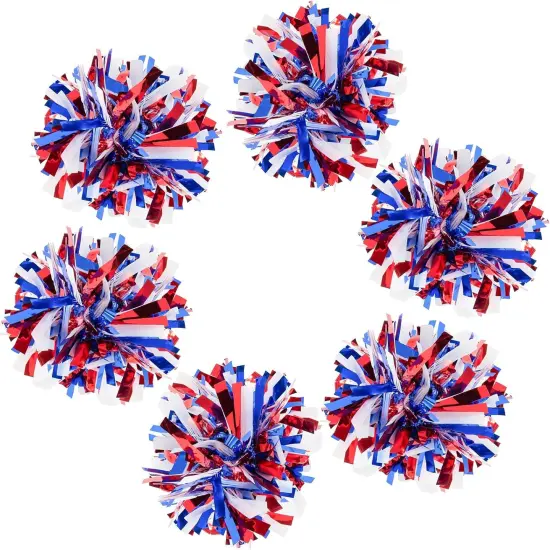 88.5 ft 6 Rolls Red White and Blue Garland Patriotic Tinsel Garland Independence Day Glitter Metallic Twist Wedding Summer Birthday Party Indoor Outdoor Hanging Home Decor {2}