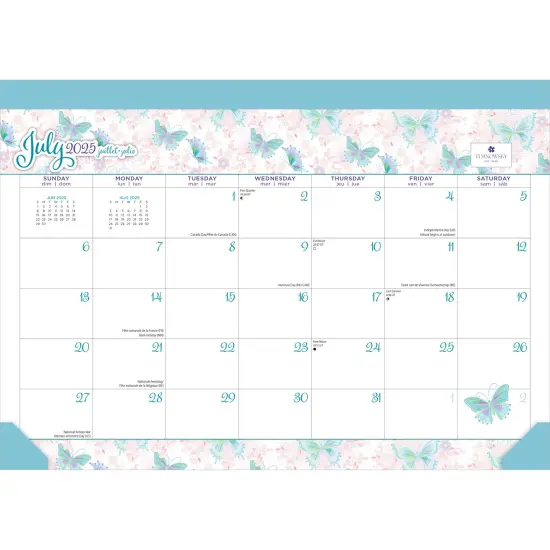 House of Turnowsky OFFICIAL | 2026 14x10 Inch 18 Months Monthly Desk Pad Calendar | July 2025 - December 2026 {1}