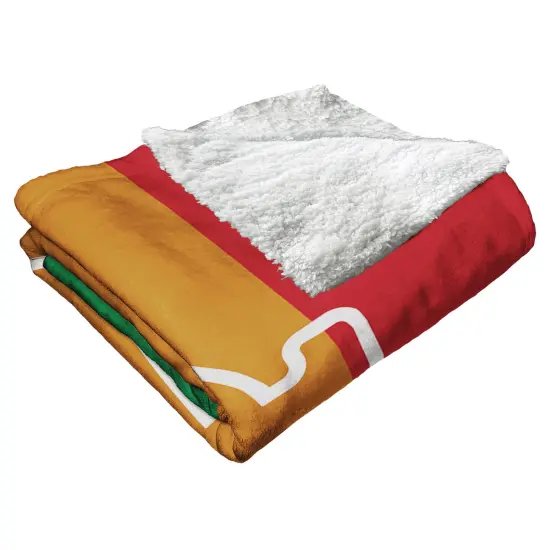 MLB Pride Series Silk Touch Sherpa Throw Blanket 50&times;60 Inches St. louis cardinals {3}