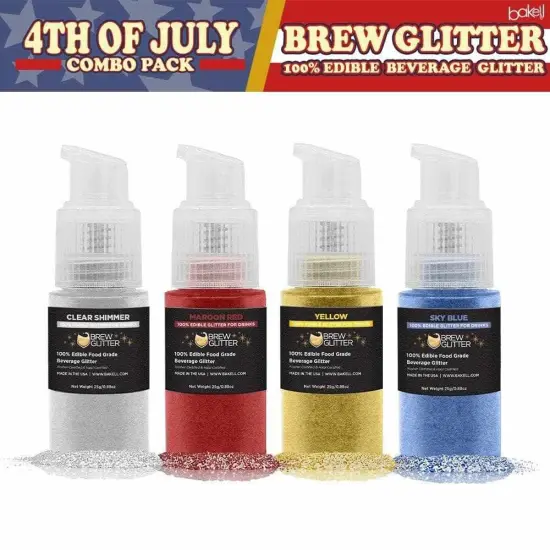 4th of July Brew Glitter Spray Pump Combo Pack Collection B (4 PC SET) {1}