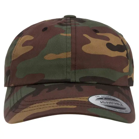 YP Classics&reg; Adult Low-Profile Cotton Twill Dad Cap GREEN CAMO {1}