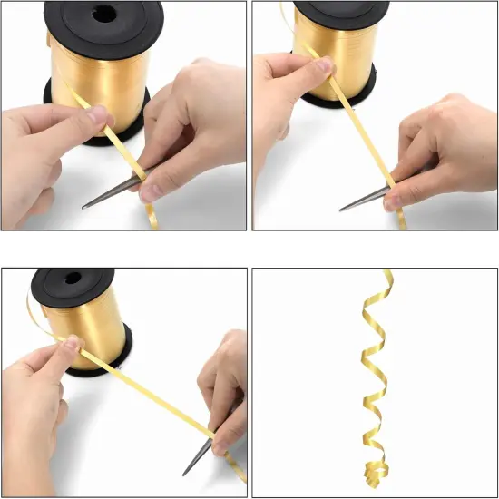 12 Roll Curling Ribbons, 250 Yards Colorful Balloon String, Crimped Curly Gift Wrap Ribbon, Thin Valentines Ribbon for Home Decor Party Decoration {3}