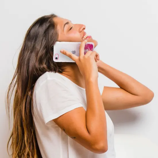 Case with Shockproof Bumper For iPhone SE 2020, Bling 3D Construction TPU IMD Cover For Teen Girls Women Red, by Insten {5}