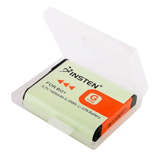 Insten NP-BG1 Type G Lithium Ion Rechargeable Battery for Sony Cyber-Shot DSC-W80 W30 W55 W290 W300 H10 H20 H50 H55 H70 H90 H3 H7 H9 DSC-T100 T20 DSC-HX9V HX5V Camera Green {3}