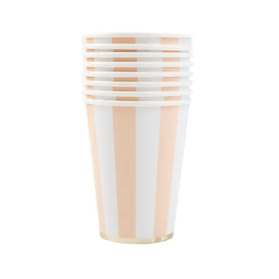 SWEET PEACH SIGNATURE CABANA STRIPE CUPS {2}