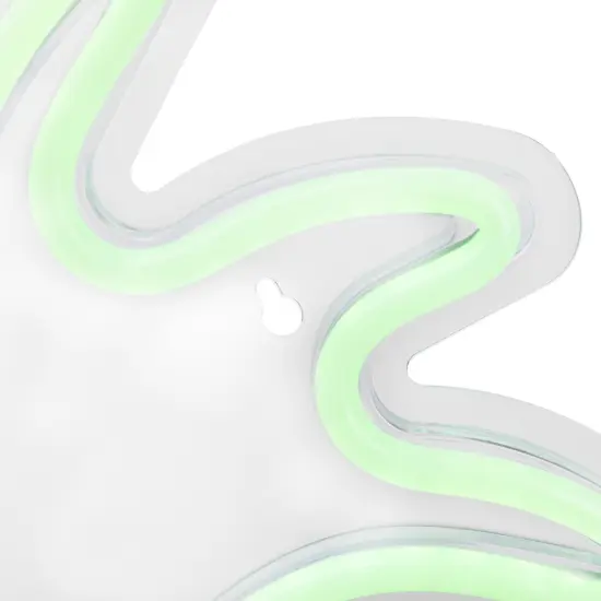 Northlight LED Palm Tree Neon Lighted Wall Art - 19" - Green and Yellow {6}