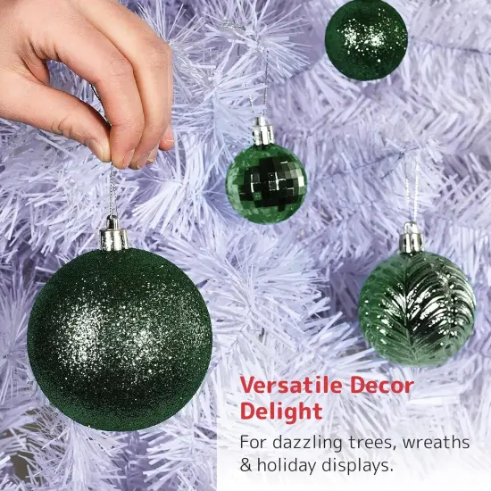 Prextex Christmas Tree Ornaments - Emerald {2}