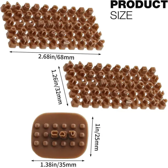 Alphabet & Number Cookie Cutter Set 172 Pieces {5}