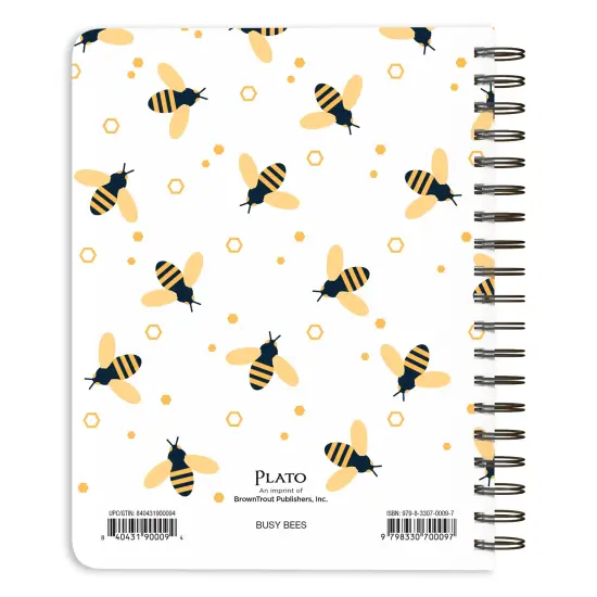Busy Bees | 2026 6 x 7.75 Inch 18 Months Weekly Desk Planner | Foil Stamped Cover | July 2025 - December 2026 {2}