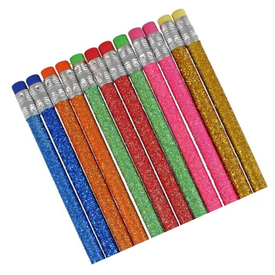 Glitter Pencils No. 2 Lead 7.5" Length {3}