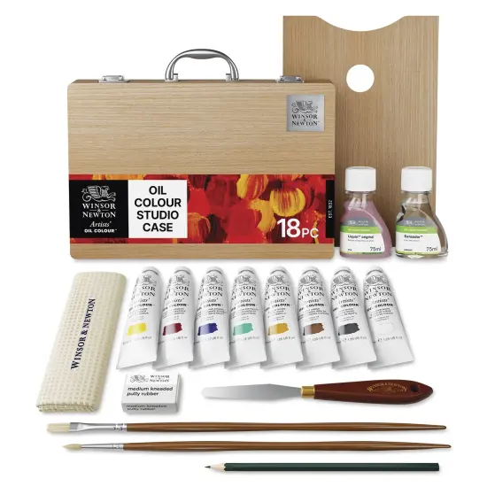 Winsor & Newton Artists' Oil Colors - Set of 19, Studio Case Set {1}