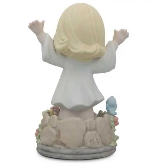 Girl Immersed in God's Love Porcelain Communion Figurine 5.5 Inches {3}