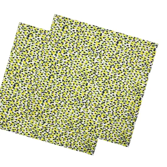 1 Yard Feel Of Daisy Printed Spandex Fabric {4}