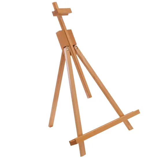 31" High Wood Studio Tabletop Easel - Adjustable Artist Tripod, Holds Up to 27" Canvas, Folding A-Frame Artist Display Stand - Table Top Easel for Painting {1}