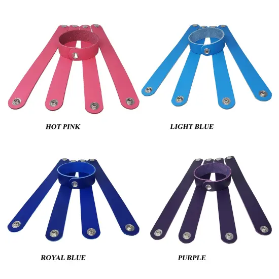 1" Latigo Leather Bracelets &ndash; DIY Hot Stamping & Engraving Blanks 6 Packs {6}