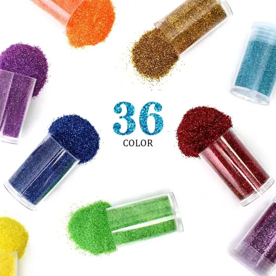 36 Colors Set, Fine Glitter for Resin, Arts and Craft Supplies Glitter {4}