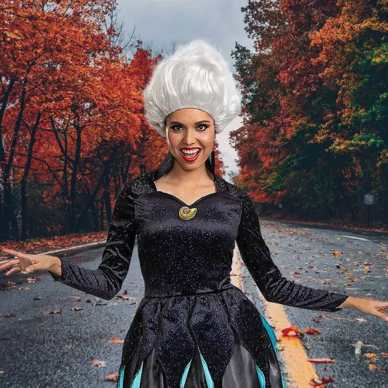 Womens Classic Ursula Costume Live Action Little Mermaid Disney Perfect for Halloween {2}