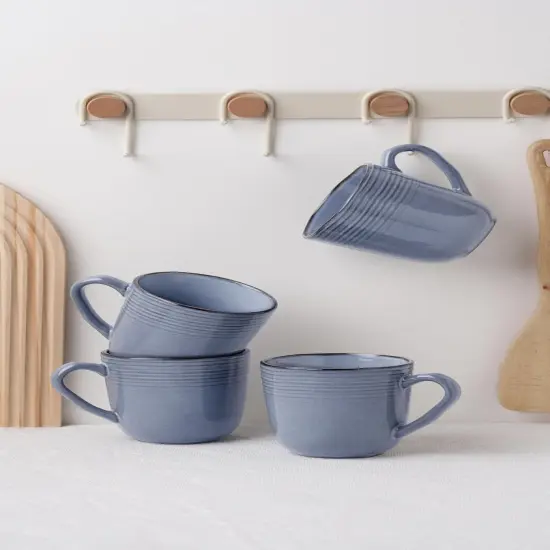 Coffee Mugs, 14 oz Coffee Mugs Set of 4 {3}