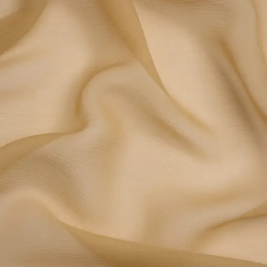 1 Yard Croissant Crinkled Silk Chiffon Fabric Sheer Lightweight Material Perfect for Party Dresses, 43 Inches Wide {1}