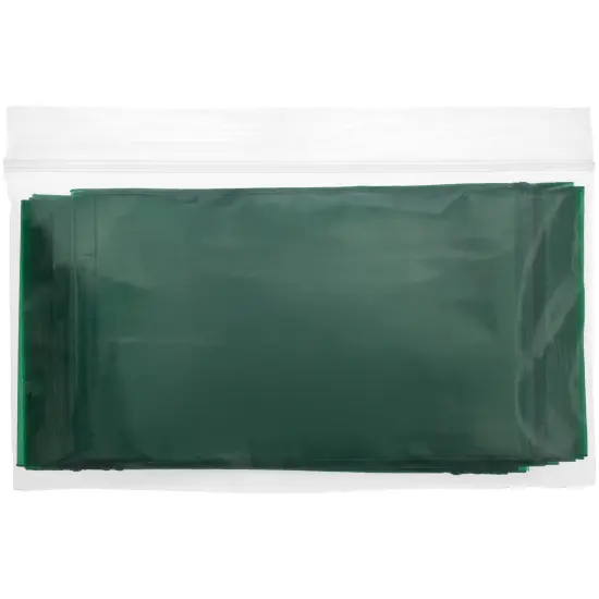 Plymor 3" x 5", Green 2 Mil Zipper Reclosable Plastic Bags {5}