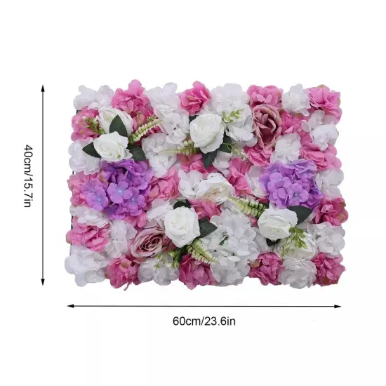 6 PCS Artificial Hydrangea Flower Panel Wedding Party Background Wall 60cm*40cm {3}
