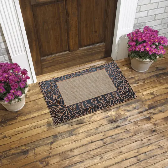 16''x28'' Bouquet Door Mat - 2 Colors! Bronze {2}