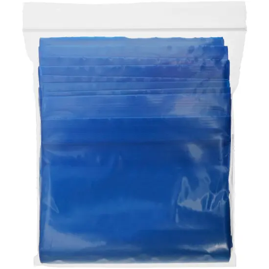 Plymor 5" x 8", Blue 2 Mil Zipper Reclosable Plastic Bags {5}