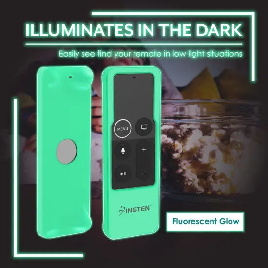 Anti Slip Silicone Apple TV 4K Remote Cover Case for Controller, Luminous Green {7}
